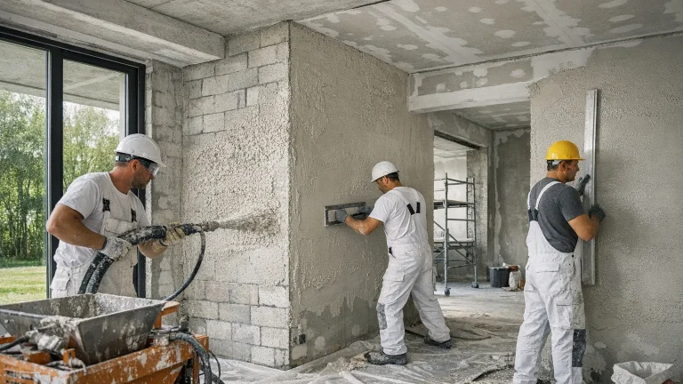 Baumit MPI 25 – a megbízható mész-cement gépi vakolat belső terekhez